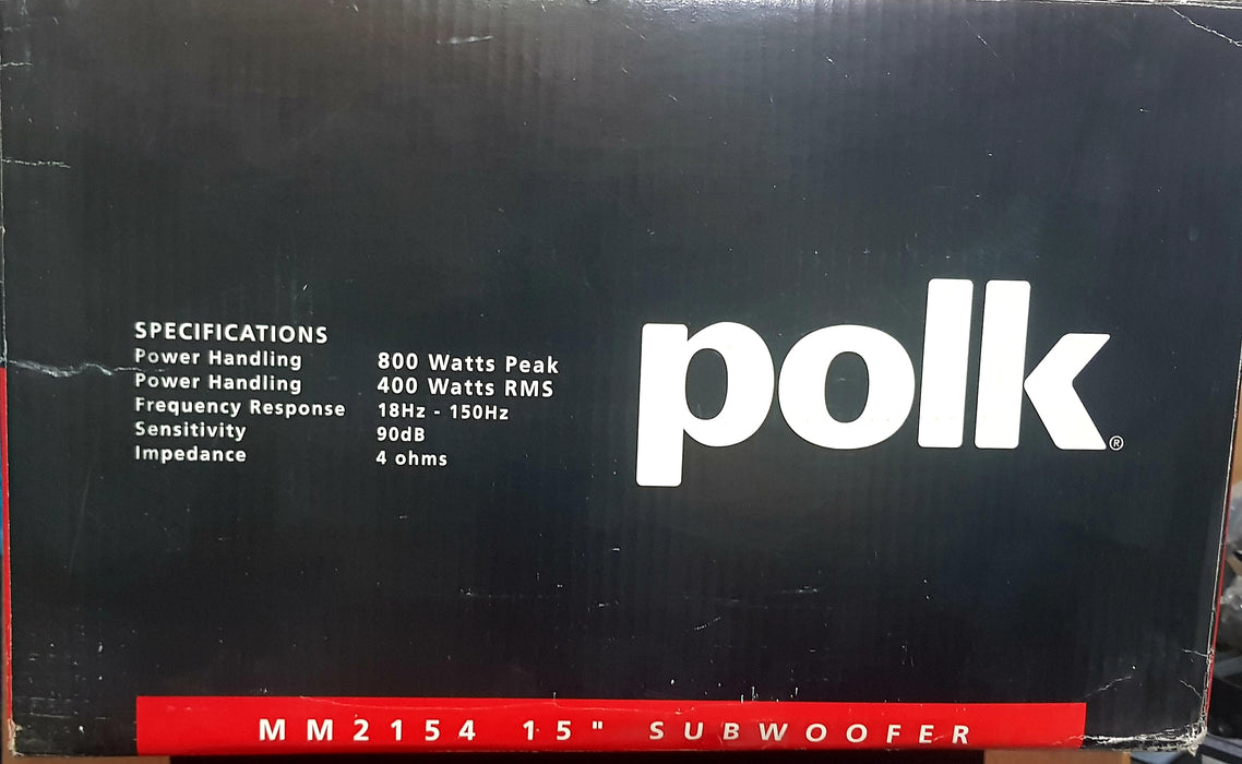 POLK AUDIO Marine MM2154 15" 800W 4-OHM SUBWOOFER