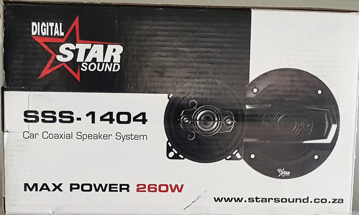 STAR Sound SSS-1404 CAR COAXIAL Speaker System Max Power 260W