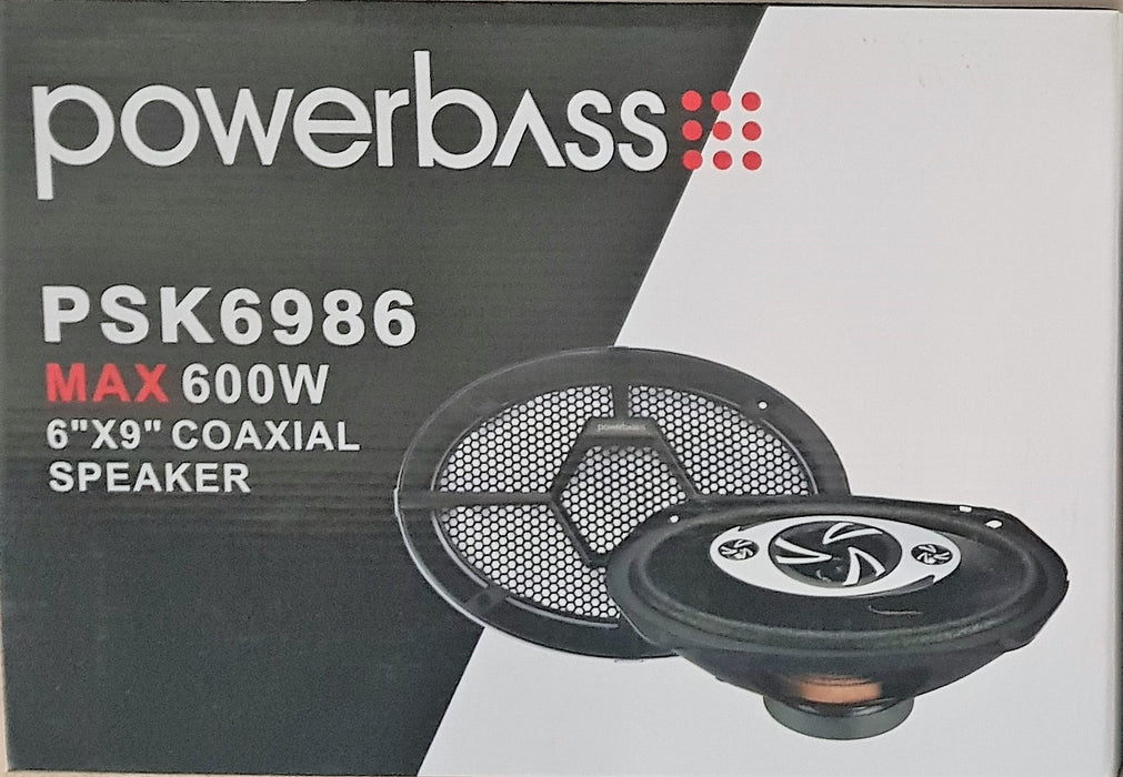 Powerbass PSK6986 600W Coaxial 6"x9" Speakers