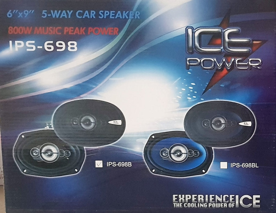 ICE POWER IPS-698 6"X9" 800W 5-WAY SPEAKERS