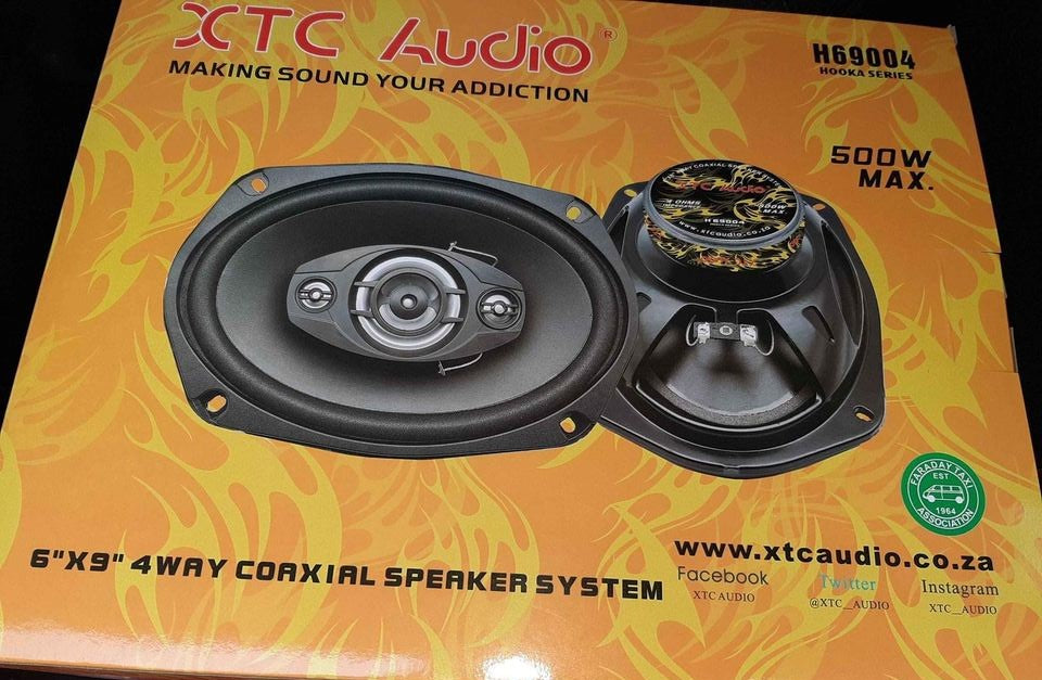 XTC Audio H69004 6x9 4-Way Speakers (500W)