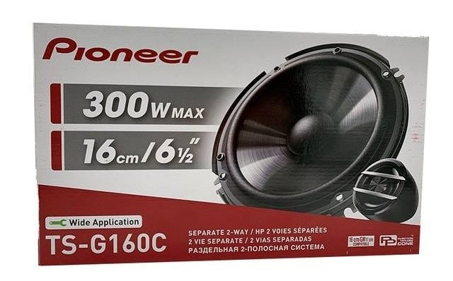 Pioneer TS-G160C 300W 6.5″ 2-Way Component Speakers