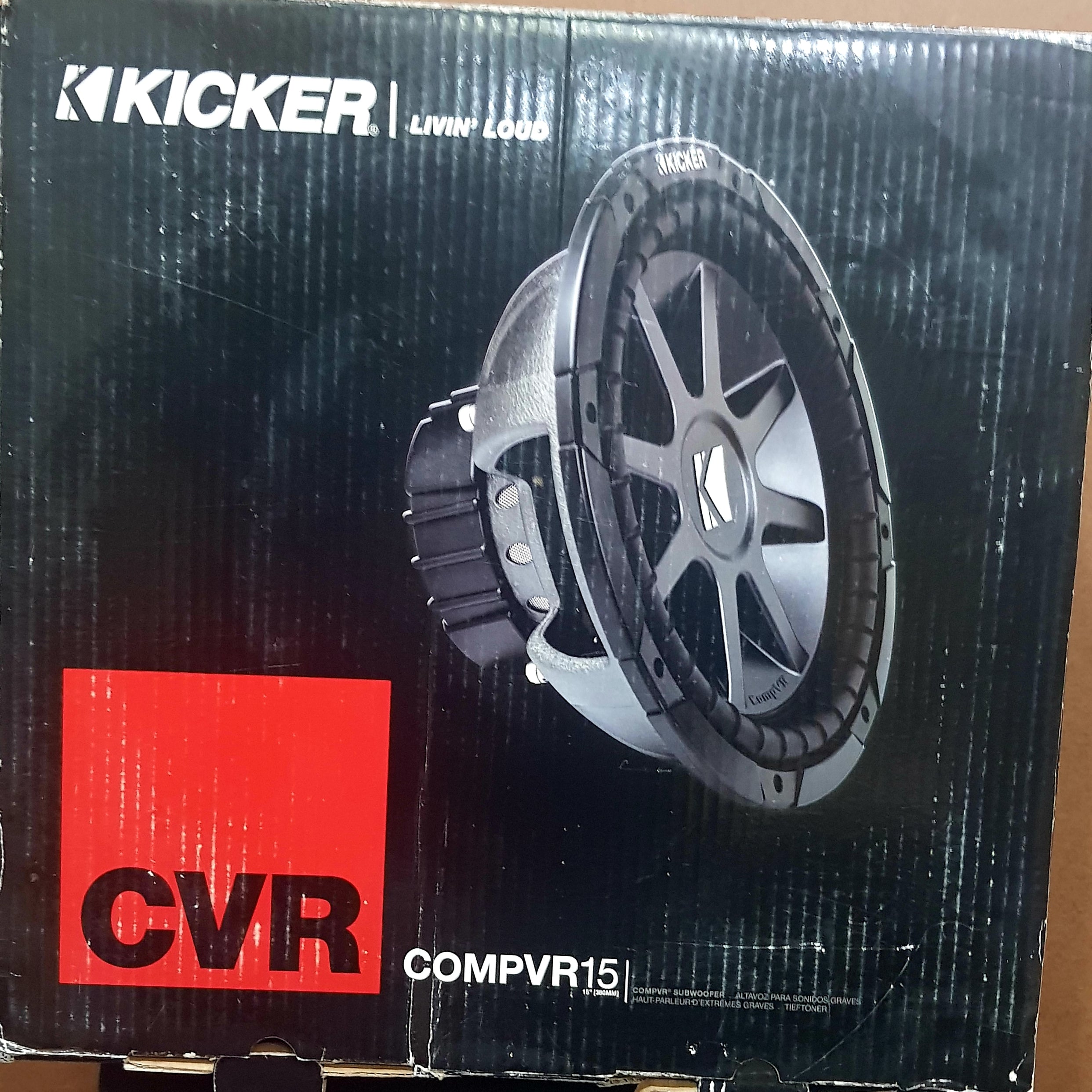 Kicker CompVR 15″ Car Audio Subwoofer — Mobile Acoustics