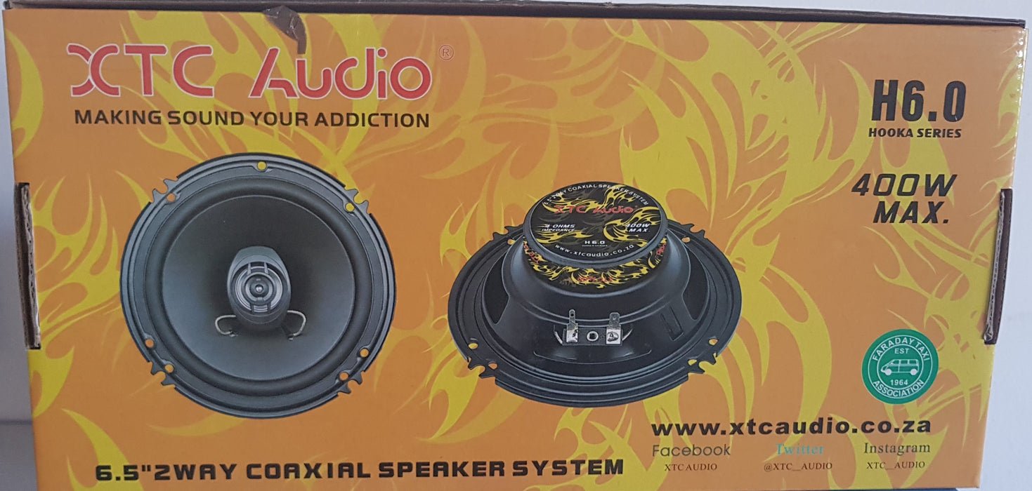 XTC Audio H6  6.5" 2 Way Triaxial Speaker  400w