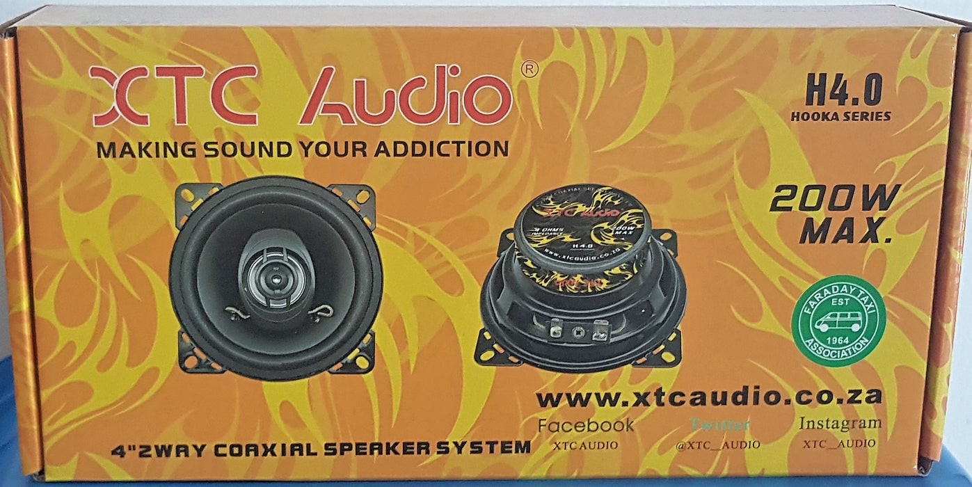 XTC Audio H4.0  4"  2 Way coaxial Speaker 200W