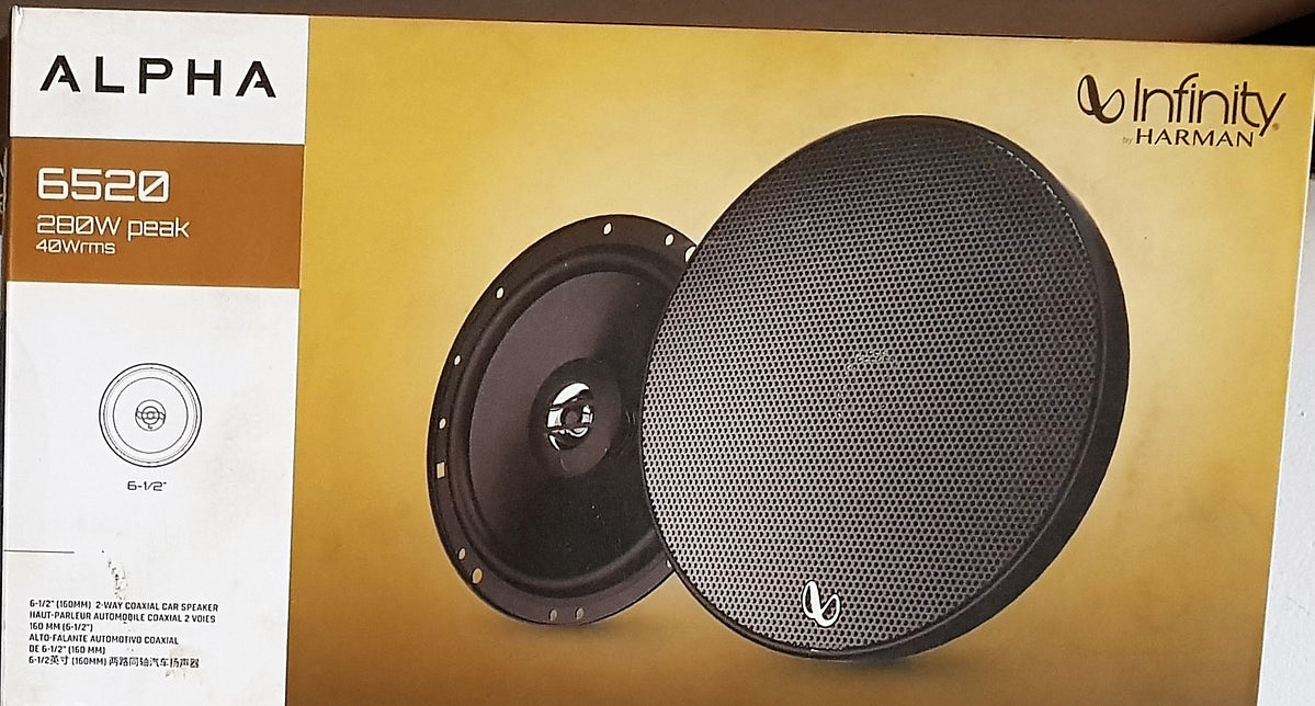 INFINITY ALPHA 6520 280W 2 WAY COAXIAL CAR SPEAKER — Mobile Acoustics