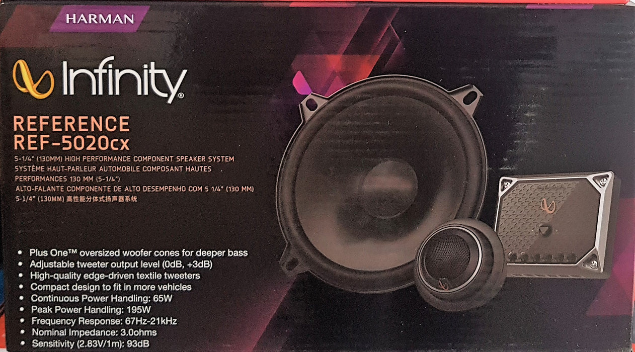 Infinity Reference REF-5020cx 5-1/4"  speaker SPLIT SYSTEM