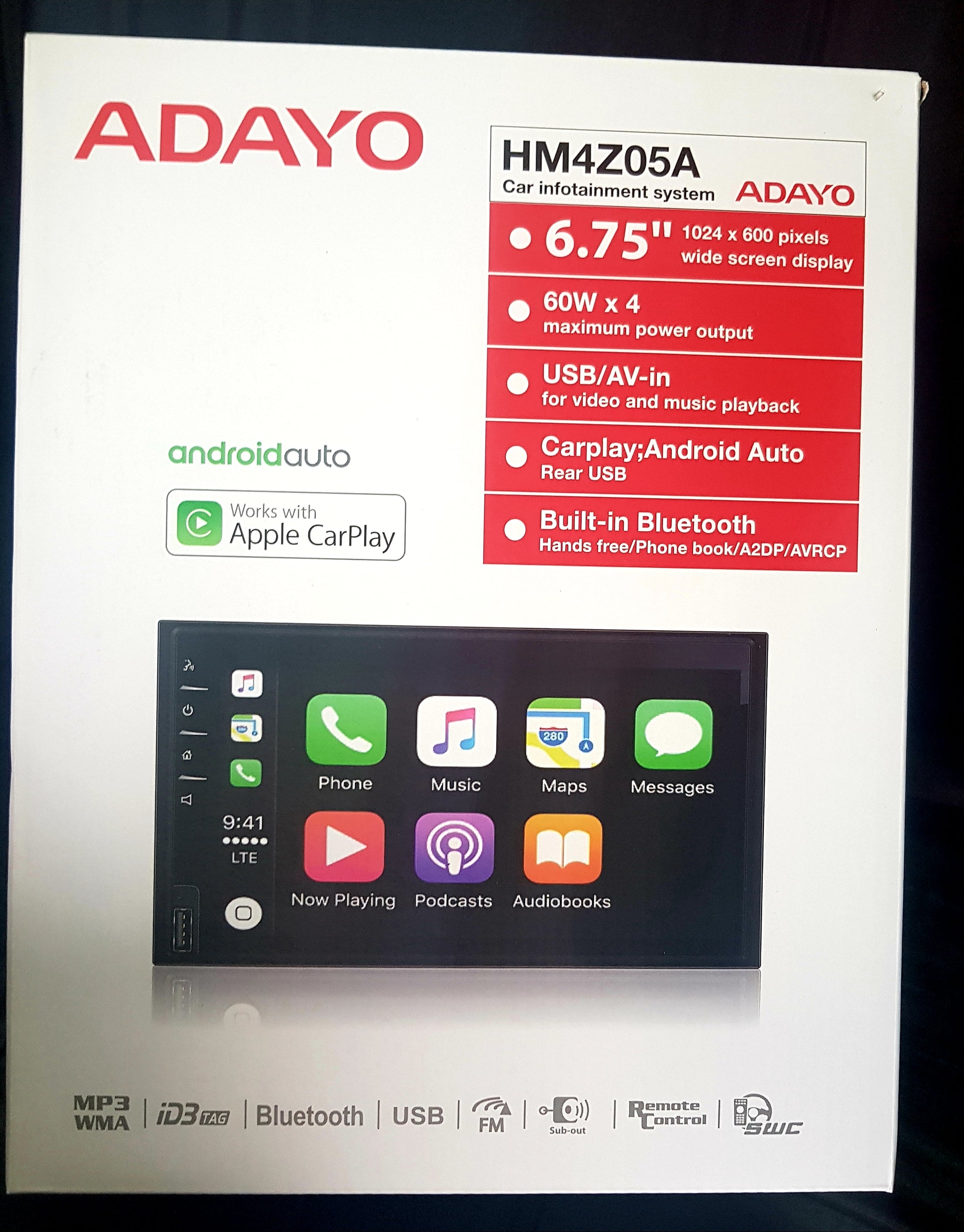 ADAYO 6.75in Head Unit with Apple Car play / Android Auto Multimedia S