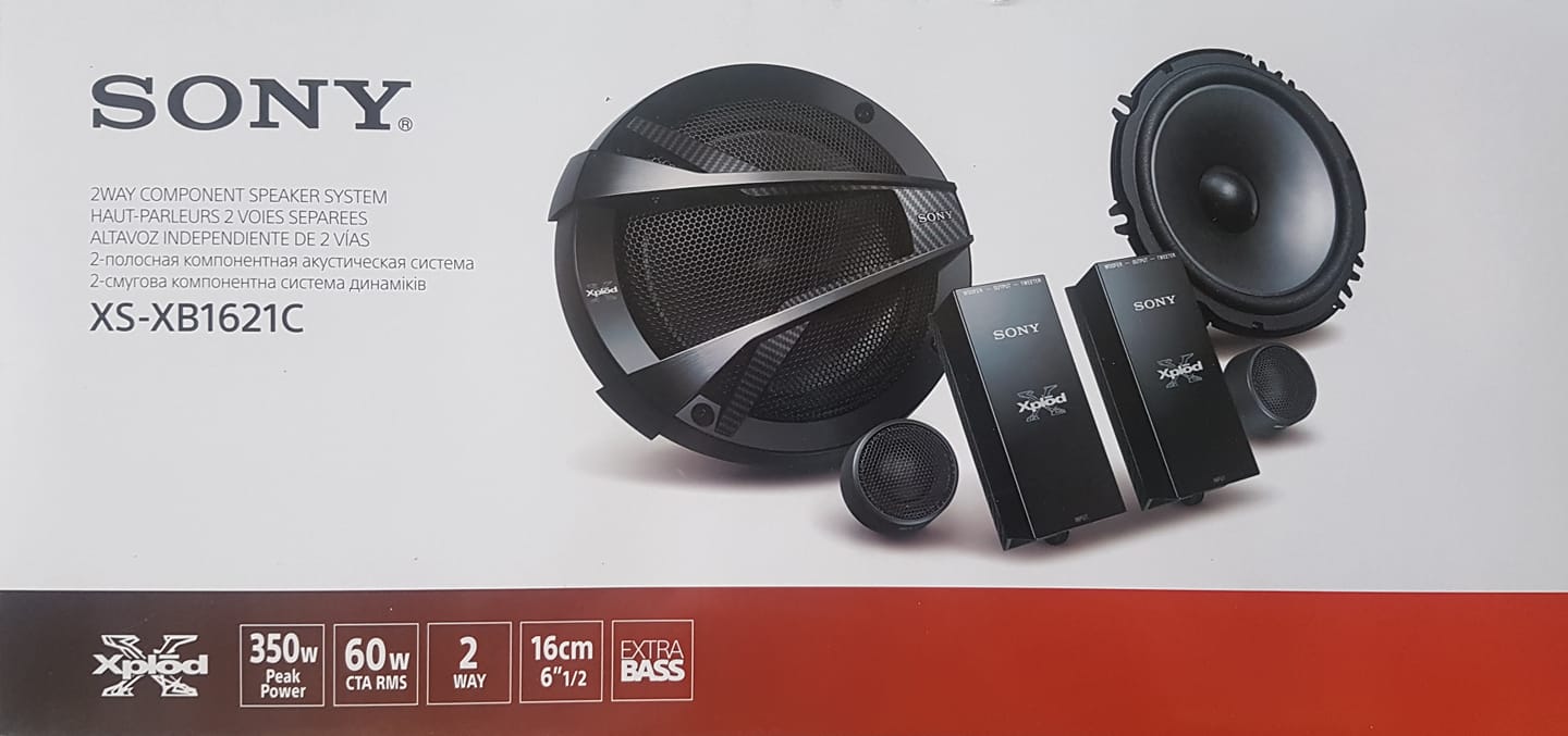 Sony XS-XB1621C - 6.25" 2 Way Component Speakers SPLIT