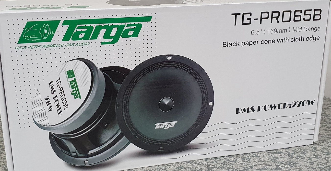 TARGA TG-PRO65B 6.5" 169mm MID RANGE SPEAKERS 270W RMS